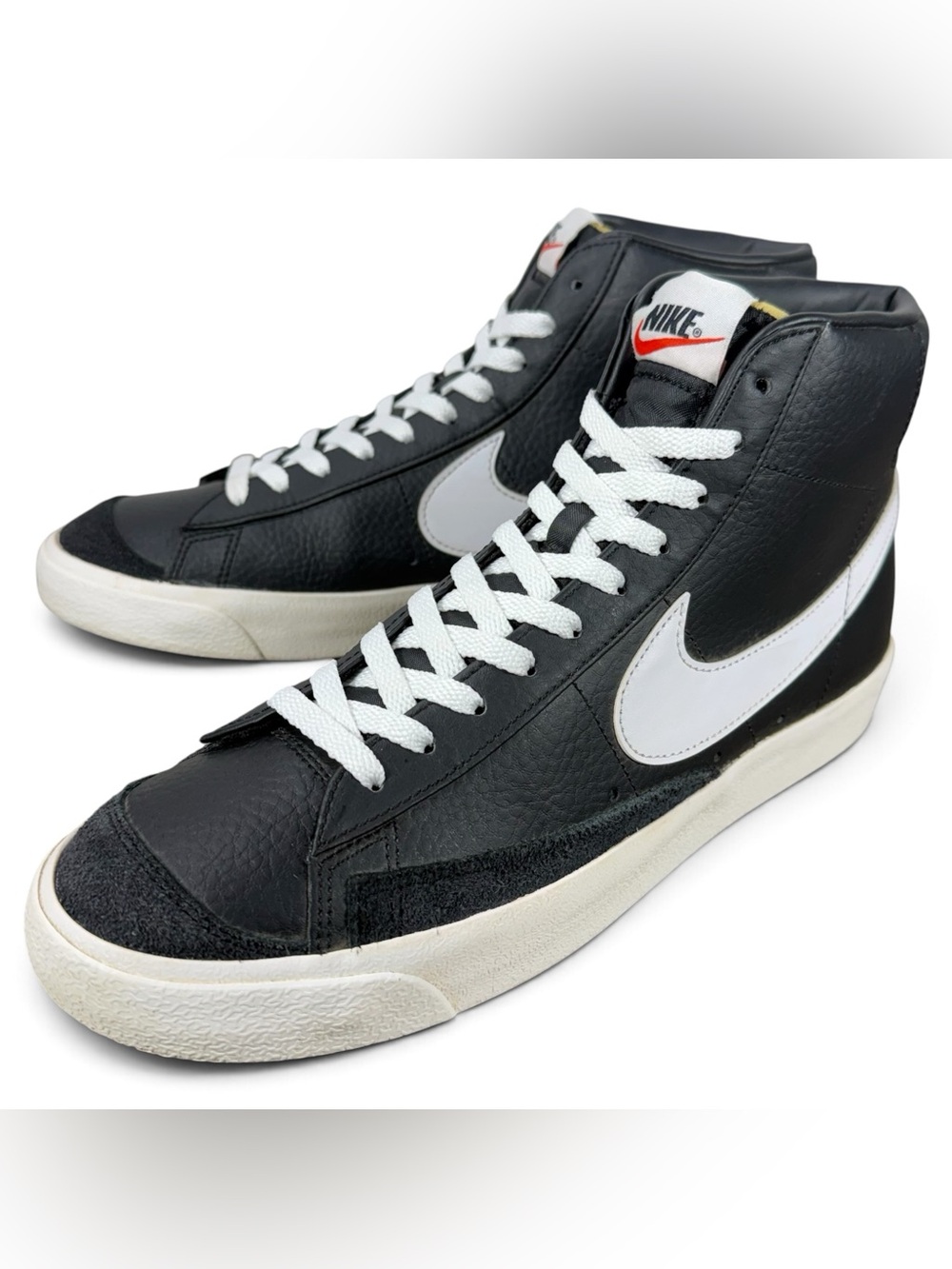 Nike Blazer Mid '77 Black Sail Sneakers BQ6806-002 Men's Size 10.5